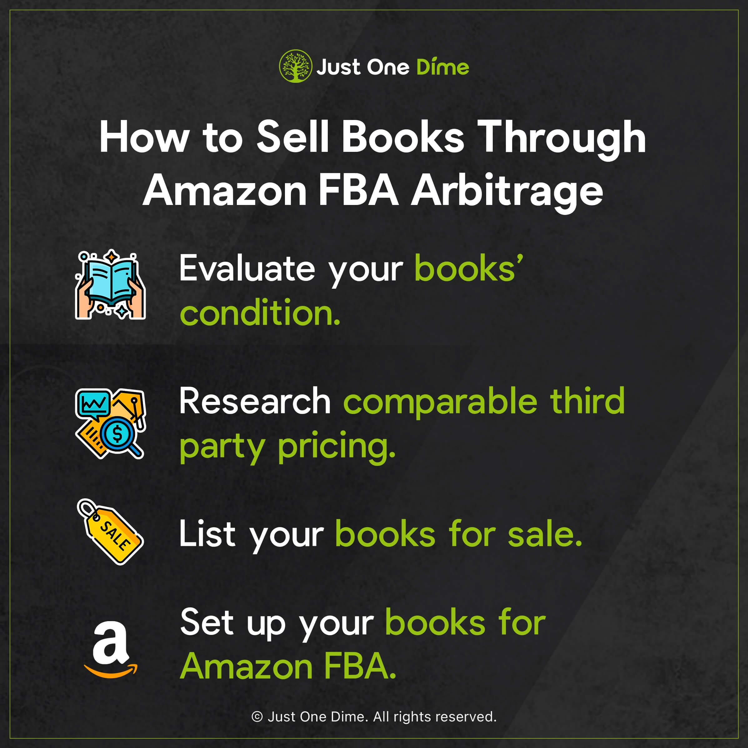 How to Sell Books on Amazon FBA Arbitrage Just One Dime Blog